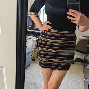 Bodycon Stretchy Lined Mini Skirt